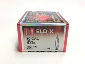 Palle Hornady Eld-x Cal 30 Gr 178