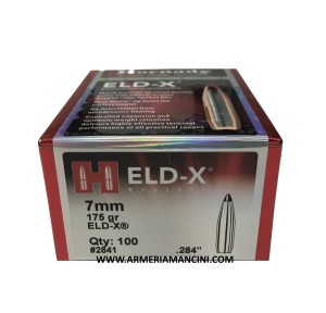 Palle Hornady Eld-x Cal 7 Mm Gr 175