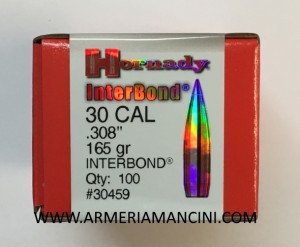 Palle Hornady Interbond Cal 30 Gr 165