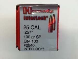 Palle Hornady Interlock Cal 25 Gr 100 Sp