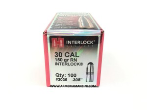 Palle Hornady Interlock Cal 30 Gr 150 Rn