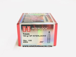 Palle Hornady Interlock Cal 7 Mm Gr 154 Sp