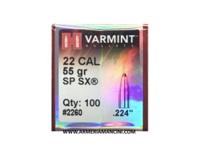 Palle Hornady Varmint Cal 22 Gr 55 Sp Sx