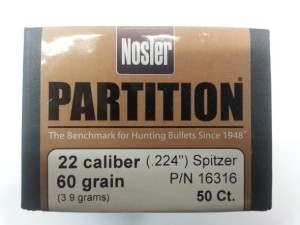 Palle Nosler Partition Cal 22 Gr 60