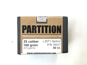 Palle Nosler Partition Cal 25 Gr 100