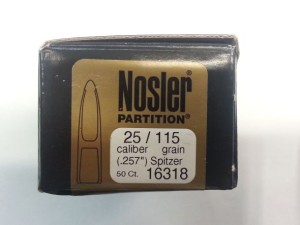 Palle Nosler Partition Cal 25 Gr 115