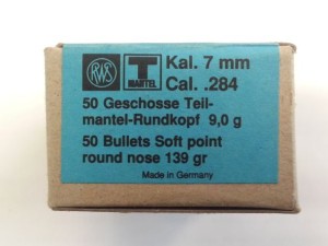 Palle Rws T Mantel Cal 7 Mm Gr 139