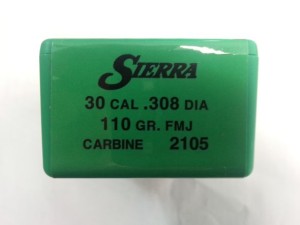 Palle Sierra Pro-hunter Cal 30 Gr 110 Fmj (carbine)