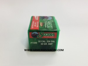 Palle Sierra Varminter Cal 22 Gr 50 Semi Point