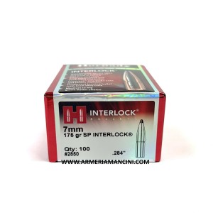 Palle Hornady Interlock Cal 7 Mm Gr 175 Sp