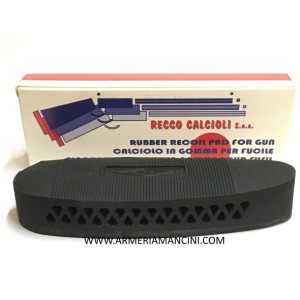 Calciolo In Gomma Traforato Nero 20 Mm Interasse 82 Mm