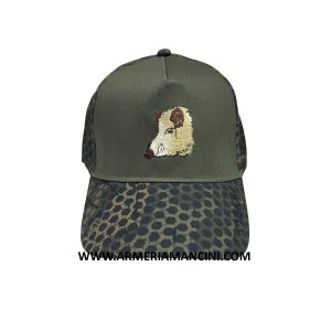 Cappello Con Ricamo Cinghiale
