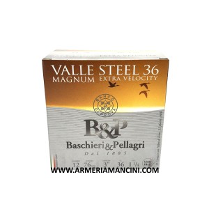 Cartucce B&p Valle Steel Magnum Cal 12 Gr 36