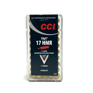 Munizioni Cci Cal 17 Hmr Gr 17 Jhp