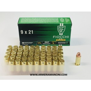 Munizioni Fiocchi Cal 9x21 Gr 124 Rncp