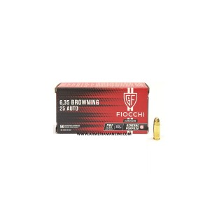 Munizioni Fiocchi Cal 6,35 Brow. Gr 50 Fmj