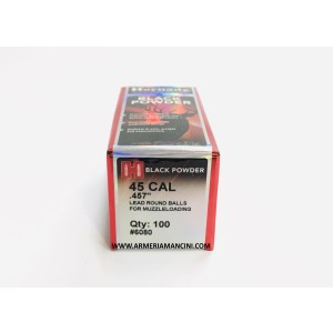 Palle Hornady Blackpowder Cal 45 (457")