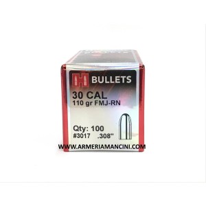 Palle Hornady Cal 30 Gr 110 Fmj-rn