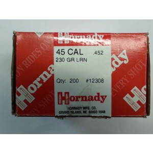 Palle Hornady Cal 45 Gr 230 Lrn