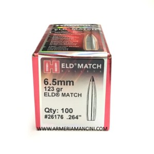 Palle Hornady Eld Match Cal 6,5 Gr 123