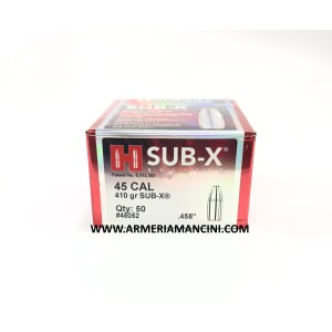 Palle Hornady Sub-x Cal 45 Gr 410