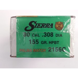 Palle Sierra Matchking Cal 30 Gr 155 Hpbt Palma Match Conf 500