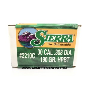 Palle Sierra Matchking Cal 30 Gr 190 Hpbt Conf. Da 500