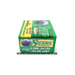 Palle Sierra Matchking Cal 6,5 Gr 123 Hpbt