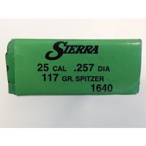 Palle Sierra Pro-hunter Cal 25 Gr 117 Spitzer