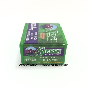 Palle Sierra Tipped Matchking Cal 22 Gr 69 Tmk
