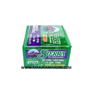 Palle Sierra Tipped Matchking Cal 22 Gr 77 Tmk