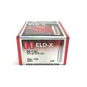 Palle Hornady Eld-x Cal 30 Gr 212