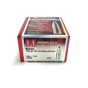 Palle Hornady Interlock Cal 8 Mm Gr 195 SP