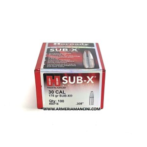 Palle Hornady Sub-x Cal 30 Gr 175 