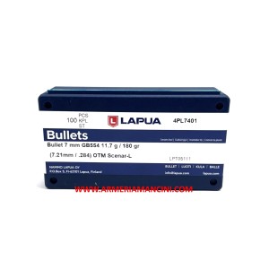 Palle Lapua Scenar-L Cal 7 mm Gr 180 Otm