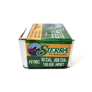 Palle Sierra Matchking Cal 30 Gr 150 Hpbt Conf. 500