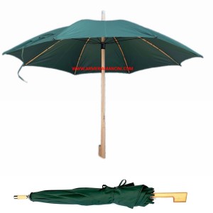 Ombrello Maremmano Verde Militare 136 Cm Con Stecche In Giunco
