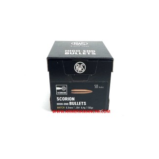 Palle Rws Scorpion Cal 6,5 Gr 130 Hpbt 